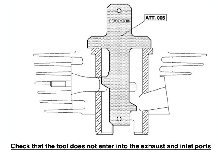 ATT-005 IAME Swift "NO GO" Gauge for Exhaust & Intake Port Height
