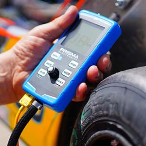 Prisma HPM4 Tire Pressure Gauge with Pyrometer and Stopwatch