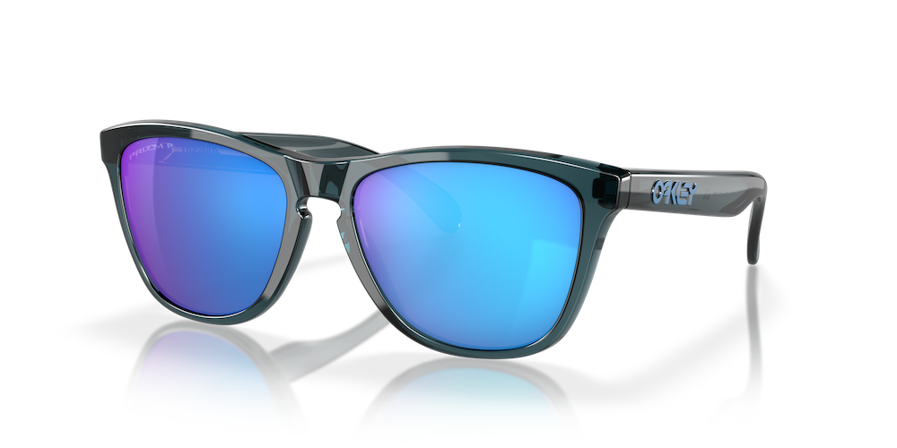 Oakley Frogskins Crystal Black /w Prizm Sapphire Polarized Lenses