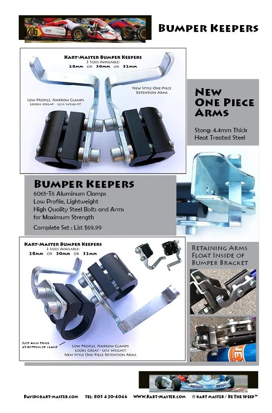 Kart Master Bumper Keeper Kit 30mm