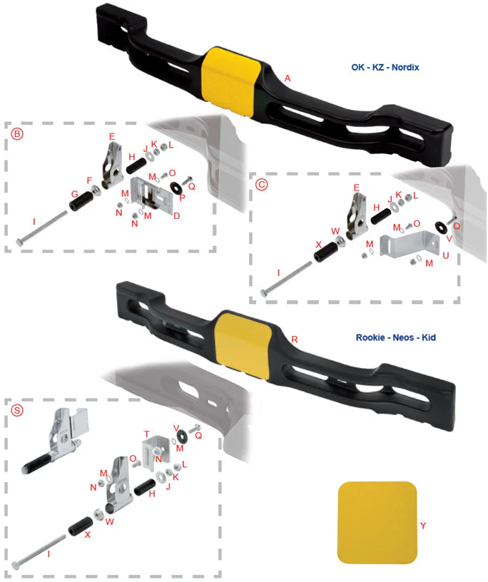 OTK MINI | Rookie | EV Complete Rear Spoiler Mounting Kit 28MM