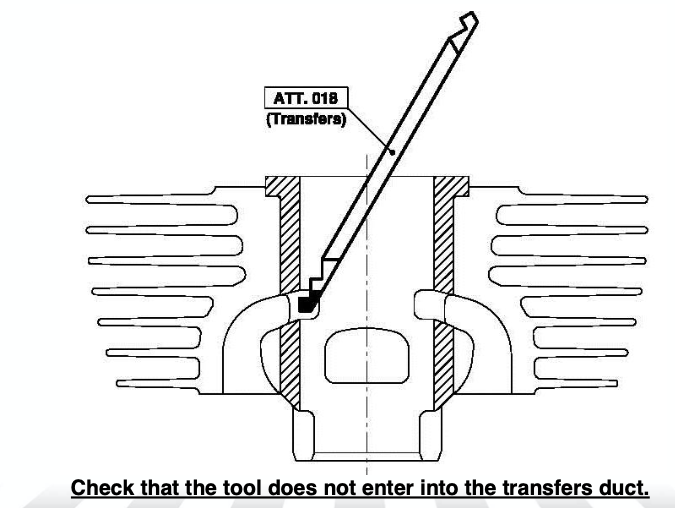 ATT-018 IAME Swift "NO GO" Gauge for Exhaust & Transfer Port Height