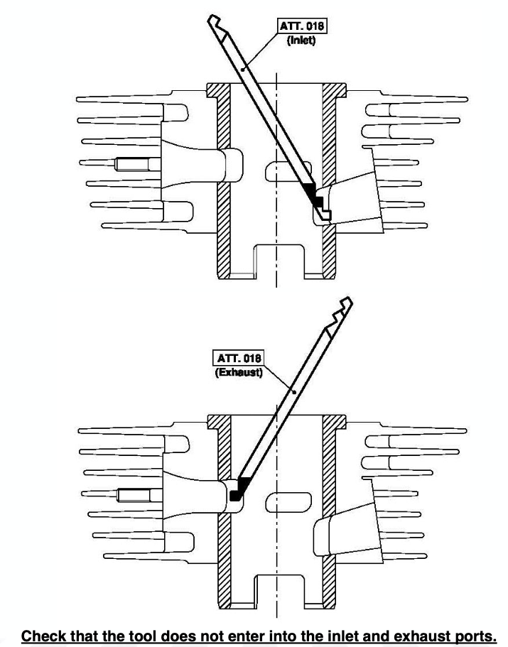 ATT-018 IAME Swift "NO GO" Gauge for Exhaust & Transfer Port Height