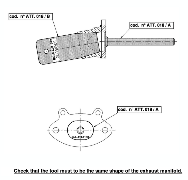 ATT-018/A IAME Swift Exhaust Manifold Gauge