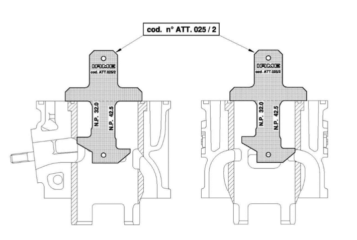 ATT-025/2 IAME X30 "NO GO" Gauge for Exhaust & Transfer Port Height