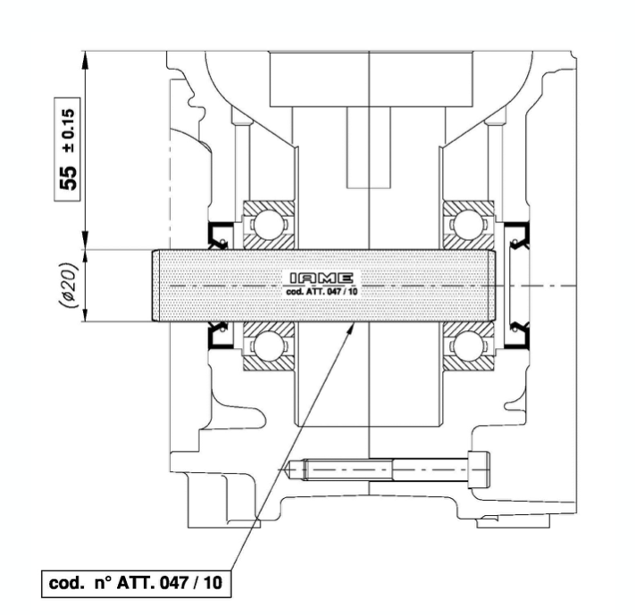 ATT-047/10 IAME Swift Upper Cylinder Plane Height Checking Tool