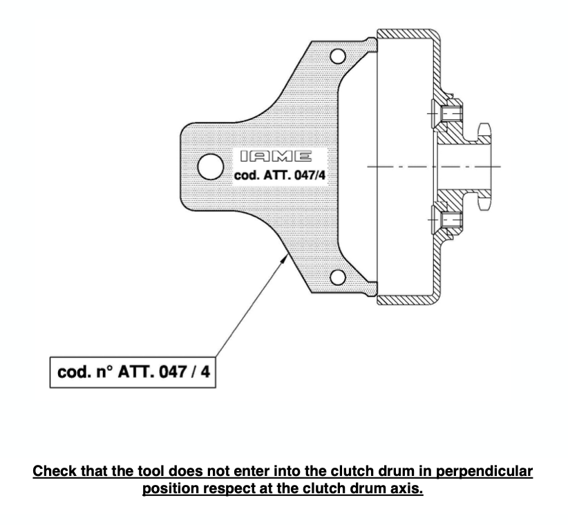 ATT-047/4 IAME KA100 | X30 | Swift "NO GO" Tool for Inner Clutch Drum