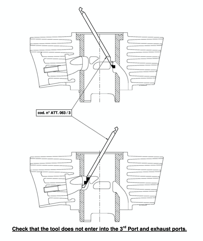 ATT-063/3 IAME KA100 "NO GO" Gauge for Inlet, Exhaust, & Transfers Width