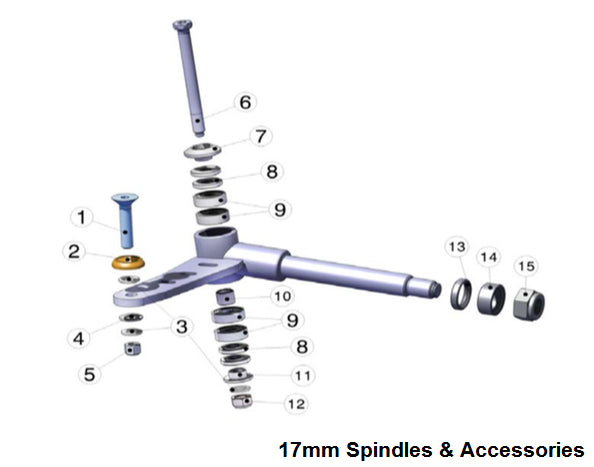 Praga Bearing Spacer M8.5 x 12 x H10mm