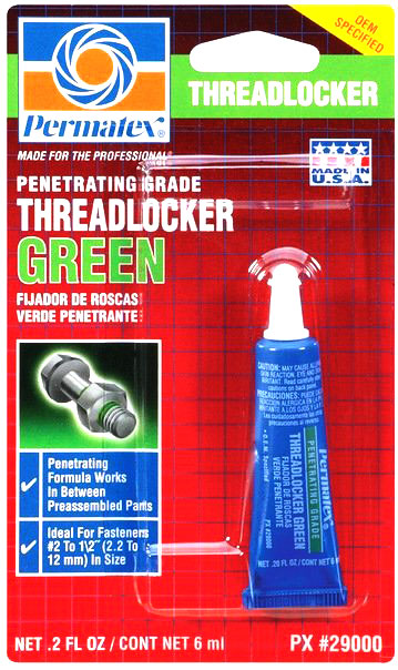 Permatex High Strength Threadlocker-GREEN- 6ml
