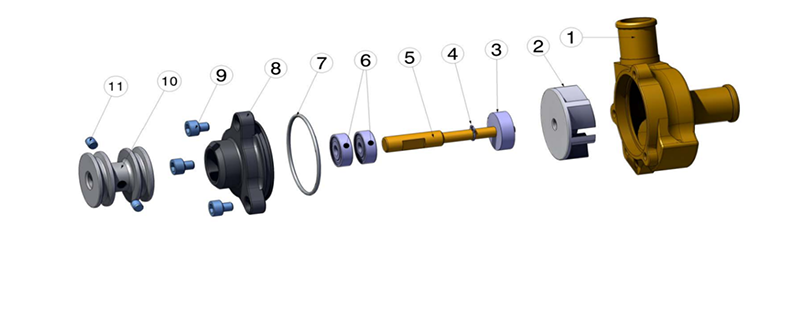 Praga Small Pulley for Water Pump